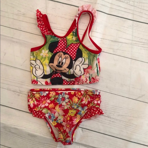 minnie mouse two piece bathing suit
